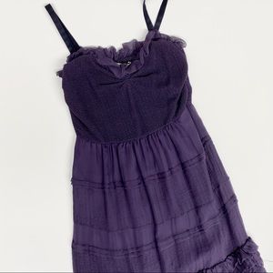 Prada Purple Ruffled Dress, Size 42